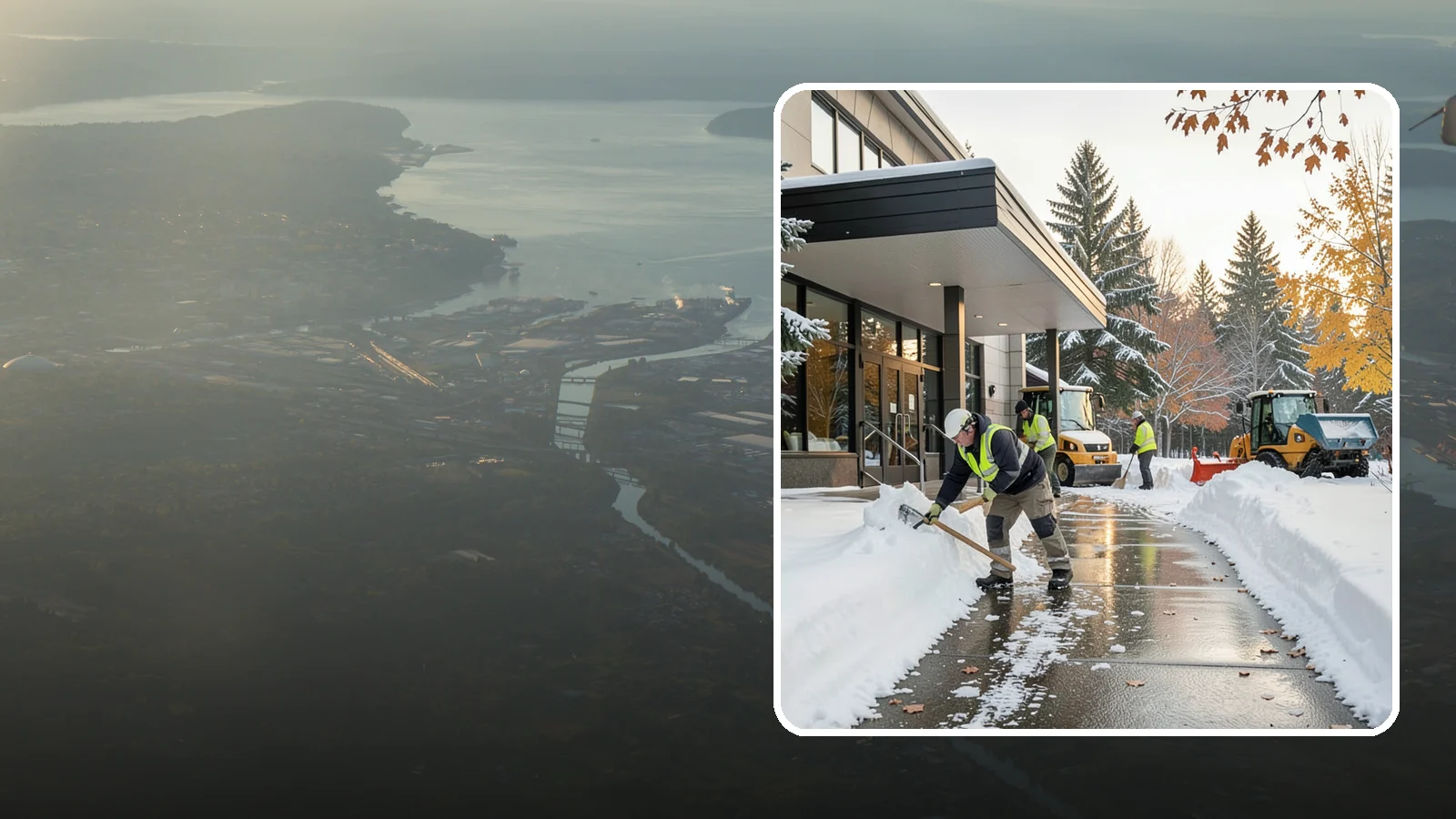 Building Entrance Clearing in Fife, Pierce County, WA - We clear building entrances and their approaches so everyone can enter safely during Western Washington snow and ice.