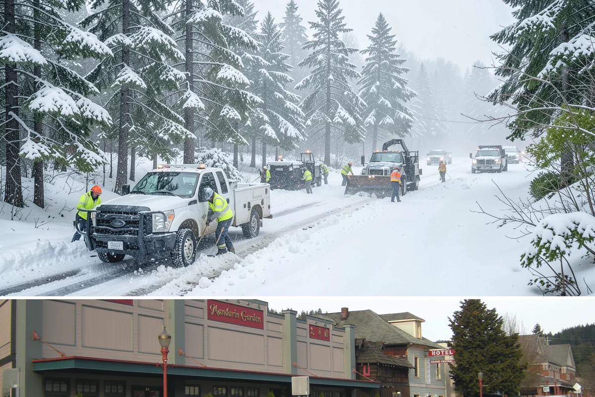 Building Entrance Clearing in Issaquah, King County, WA - Cleared first thing after every snowfall throughout the winter season.