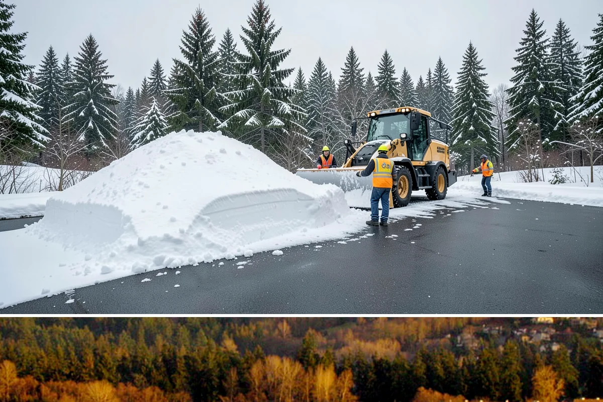 Building Entrance Clearing in Kenmore, King County, WA - Cleared first thing after every snowfall throughout the winter season.
