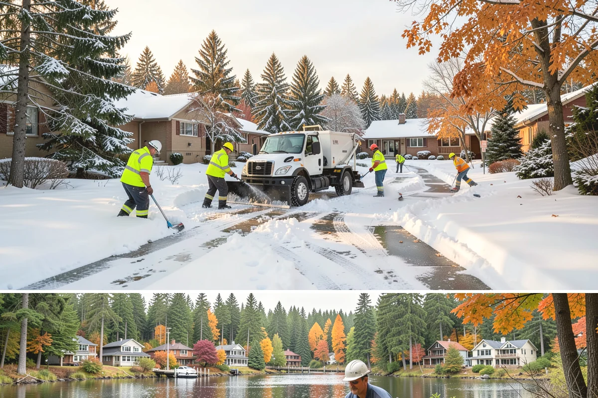 Building Entrance Clearing in La Conner, Skagit County, WA - Cleared first thing after every snowfall throughout the winter season.