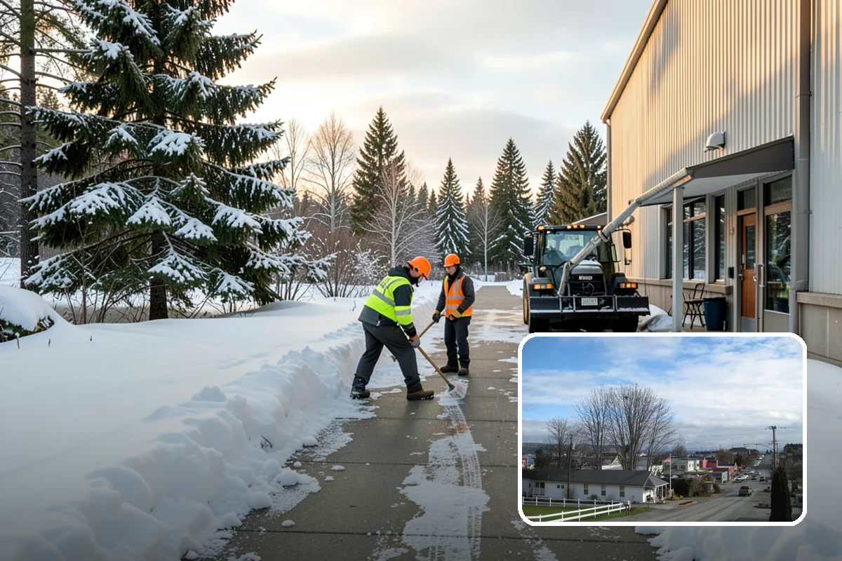 Building Entrance Clearing in Langley, Island County, WA - Secures the highest-traffic point on the property