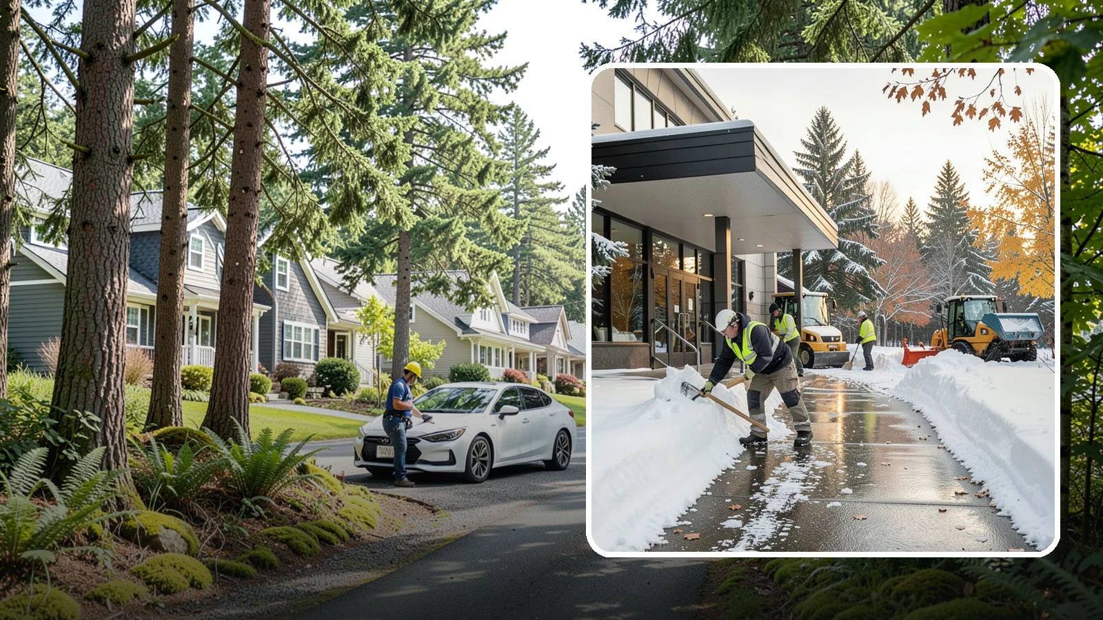 Building Entrance Clearing in Normandy Park, King County, WA - We clear building entrances and their approaches so everyone can enter safely during Western Washington snow and ice.