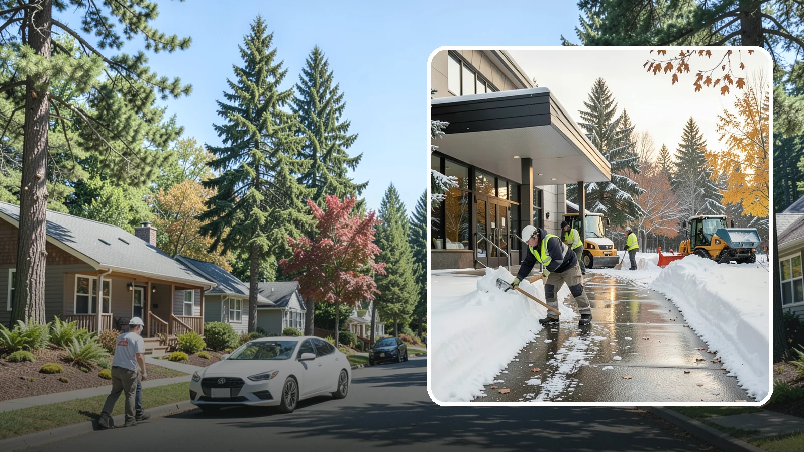 Building Entrance Clearing in Orting, Pierce County, WA - We clear building entrances and their approaches so everyone can enter safely during Western Washington snow and ice.