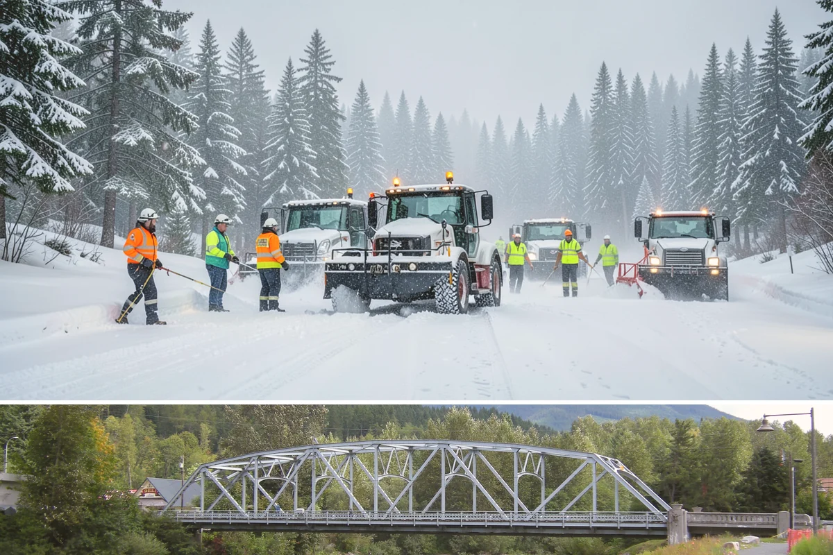 Building Entrance Clearing in Skykomish, King County, WA - Cleared first thing after every snowfall throughout the winter season.