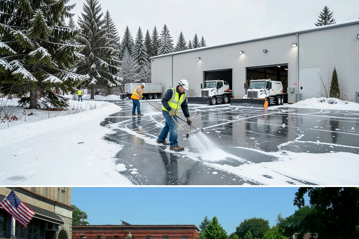 Building Entrance Clearing in Snohomish, Snohomish County, WA - Cleared first thing after every snowfall throughout the winter season.