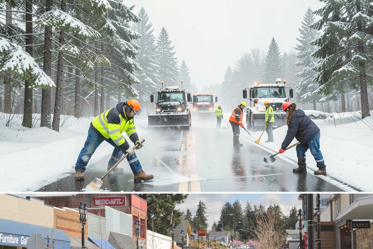 Bulk Salt Delivery in Bothell, King County, WA - Bulk salt is best delivered in early fall and topped up through winter ahead of major cold events.