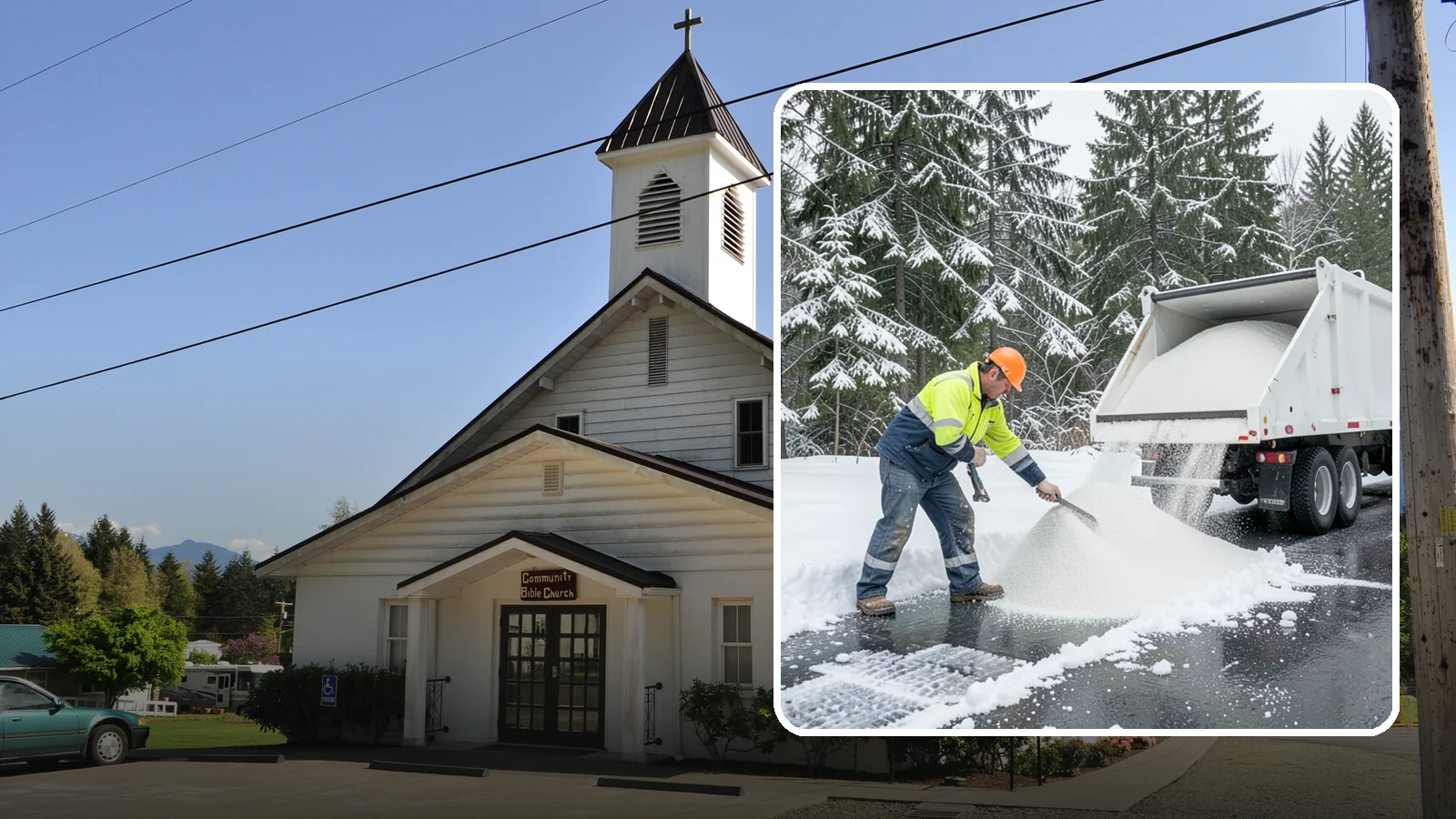 Bulk Salt Delivery in Concrete, Skagit County, WA - Bulk salt delivery keeps your on-site supply stocked so crews never run short during a prolonged cold snap.