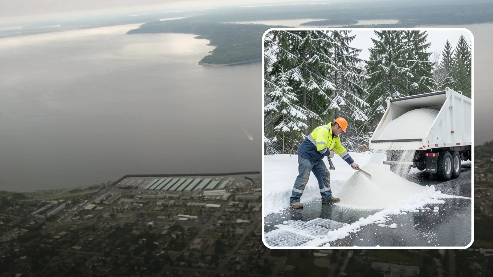 Bulk Salt Delivery in Des Moines, King County, WA - Bulk salt delivery keeps your on-site supply stocked so crews never run short during a prolonged cold snap.