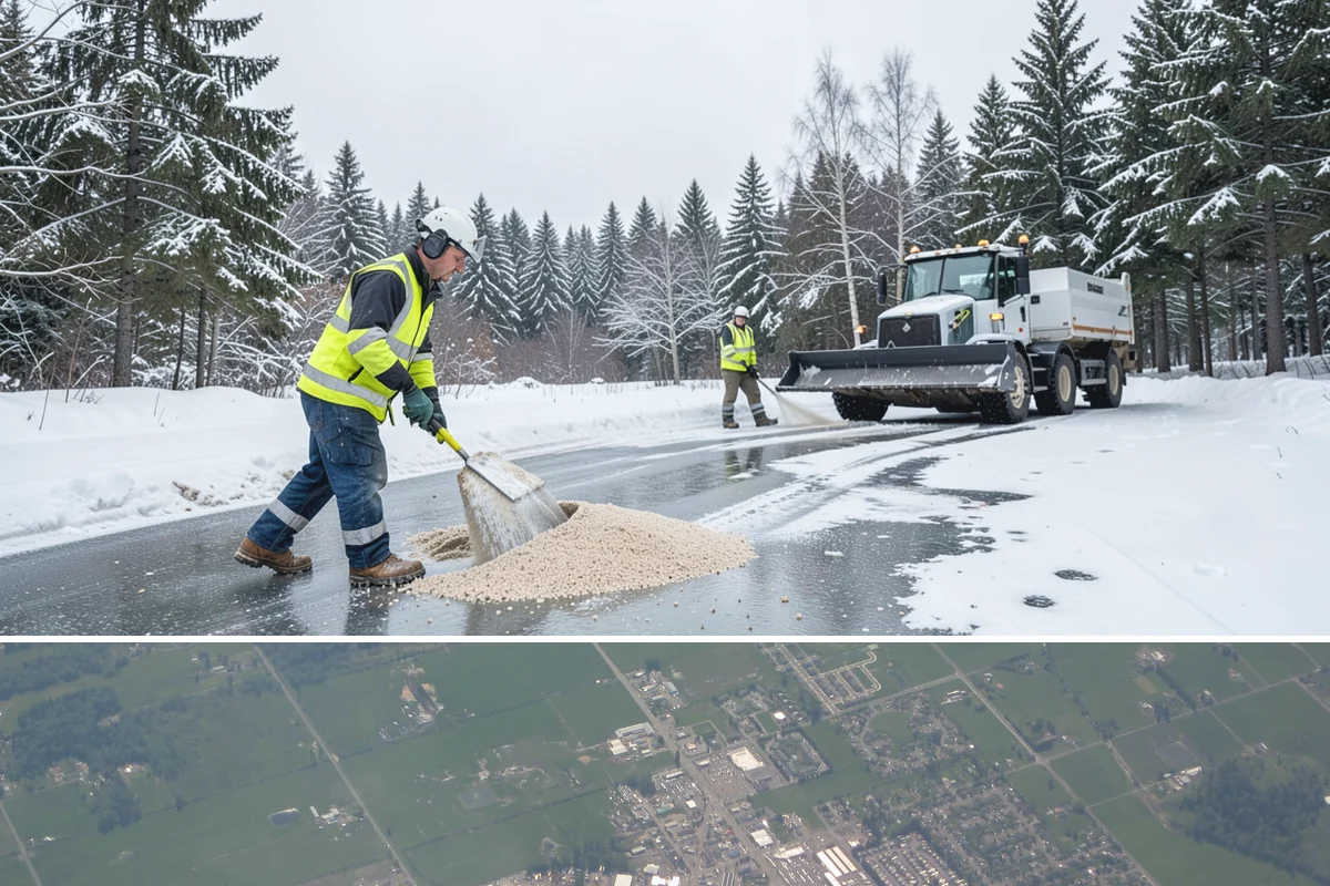 Bulk Salt Delivery in Enumclaw, King County, WA - Bulk salt is best delivered in early fall and topped up through winter ahead of major cold events.