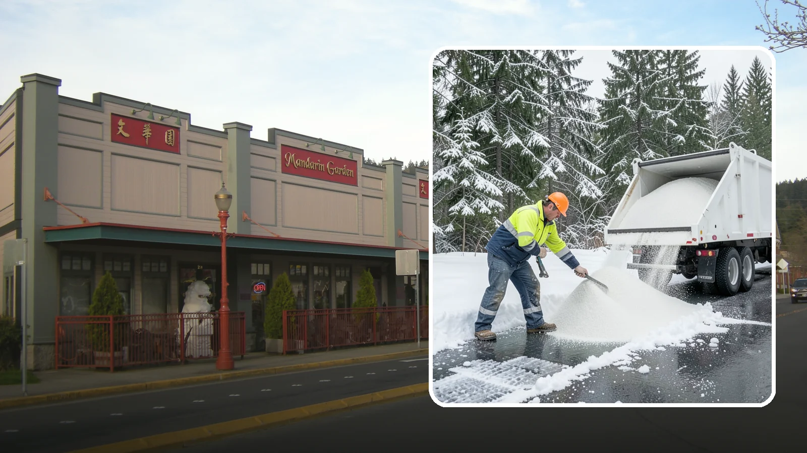 Bulk Salt Delivery in Issaquah, King County, WA - Bulk salt delivery keeps your on-site supply stocked so crews never run short during a prolonged cold snap.