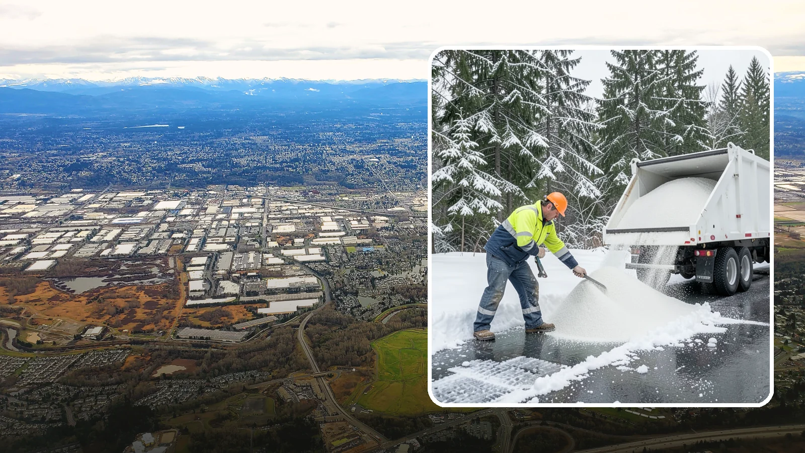 Bulk Salt Delivery in Kent, King County, WA - Bulk salt delivery keeps your on-site supply stocked so crews never run short during a prolonged cold snap.