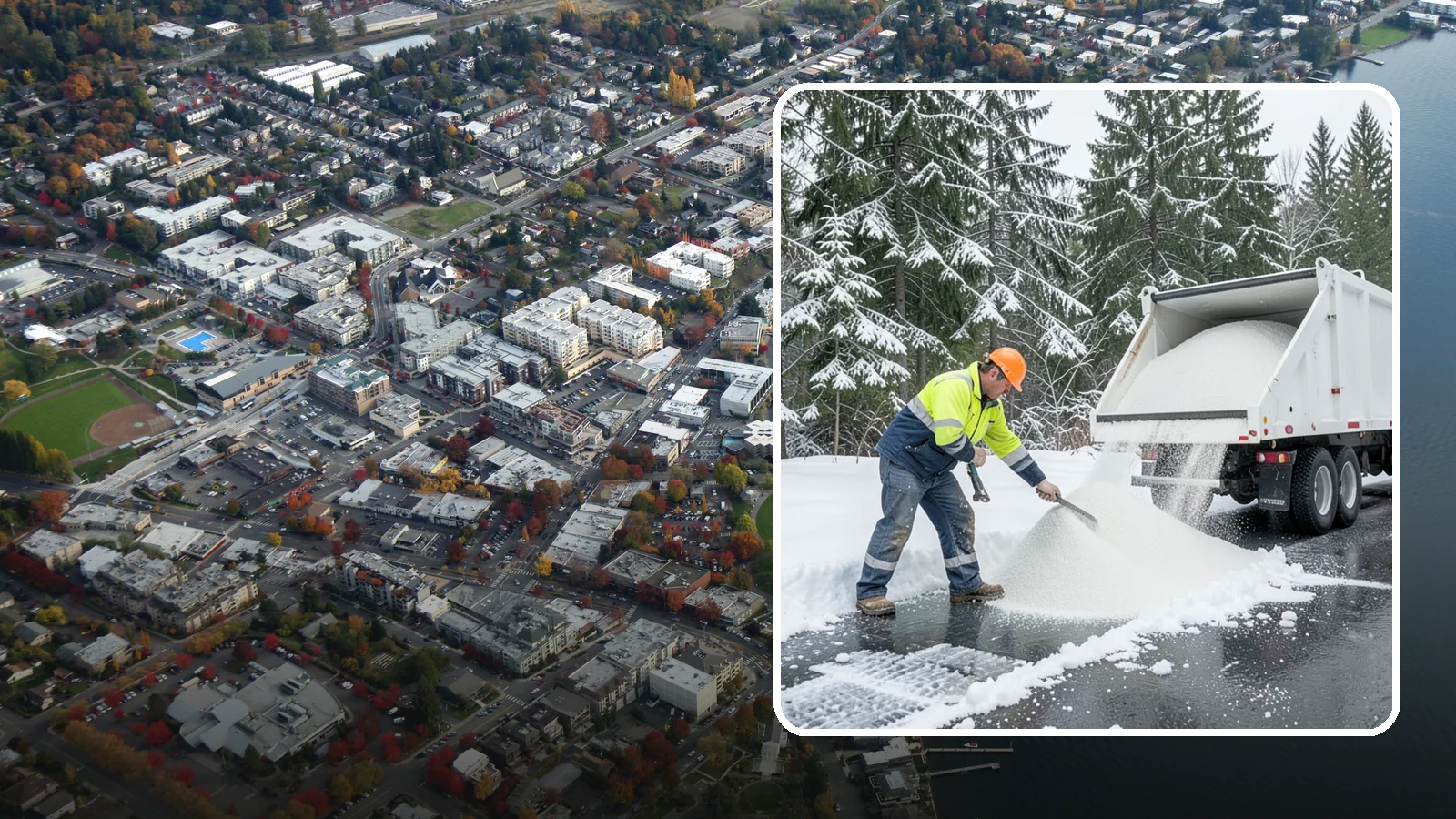 Bulk Salt Delivery in Kirkland, King County, WA - Bulk salt delivery keeps your on-site supply stocked so crews never run short during a prolonged cold snap.