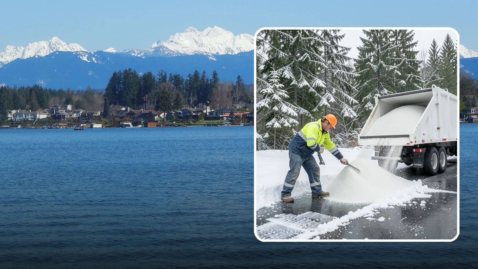 Bulk Salt Delivery in Lake Stevens, Snohomish County, WA - Bulk salt delivery keeps your on-site supply stocked so crews never run short during a prolonged cold snap.
