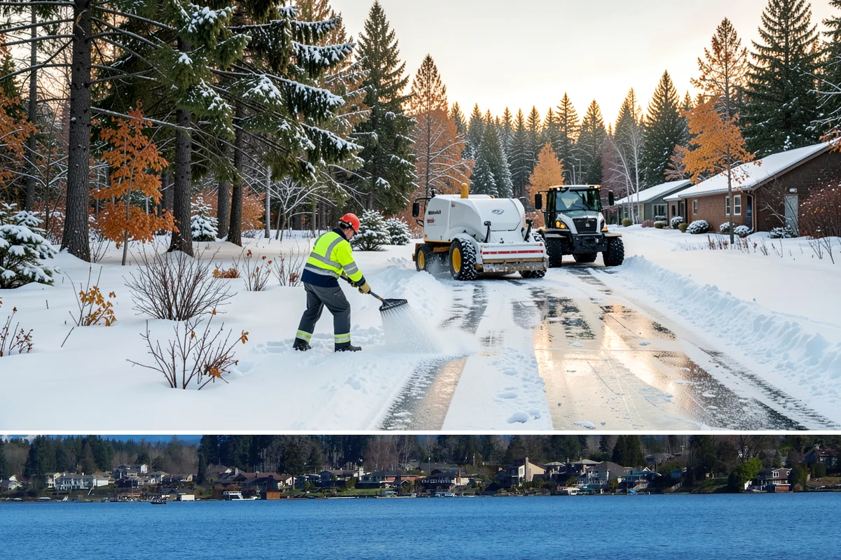 Bulk Salt Delivery in Lake Stevens, Snohomish County, WA - Bulk salt is best delivered in early fall and topped up through winter ahead of major cold events.