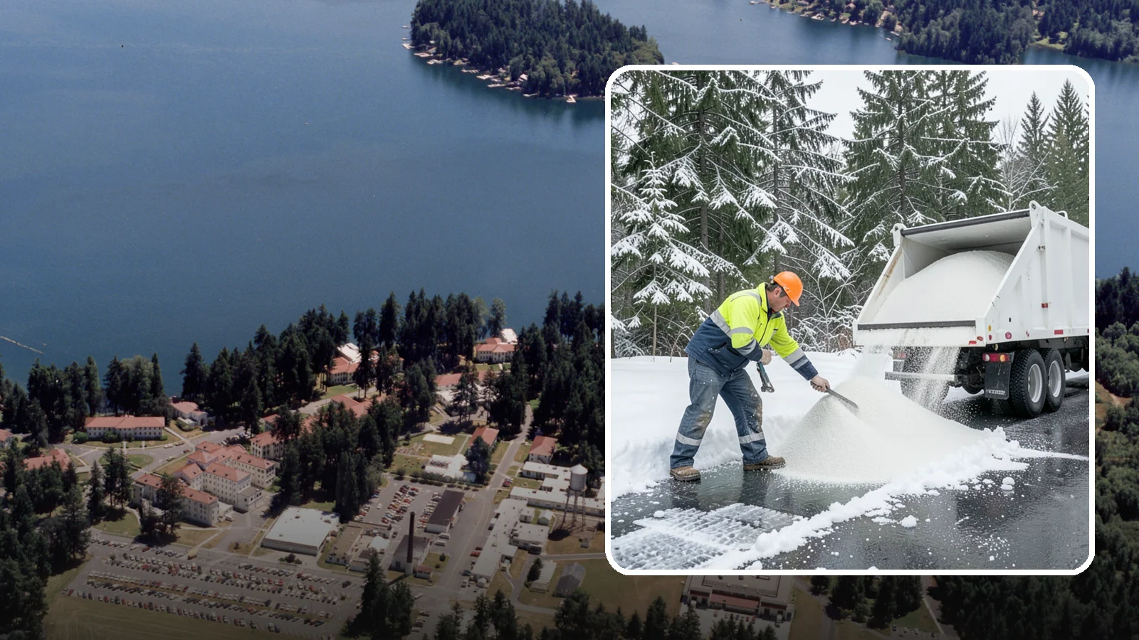 Bulk Salt Delivery in Lakewood, Pierce County, WA - Bulk salt delivery keeps your on-site supply stocked so crews never run short during a prolonged cold snap.