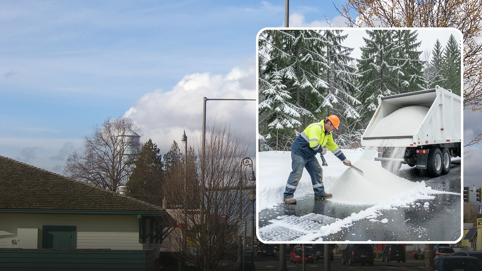 Bulk Salt Delivery in Marysville, Snohomish County, WA - Bulk salt delivery keeps your on-site supply stocked so crews never run short during a prolonged cold snap.