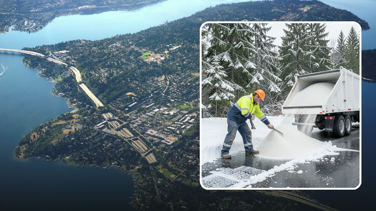 Bulk Salt Delivery in Mercer Island, King County, WA - Bulk salt delivery keeps your on-site supply stocked so crews never run short during a prolonged cold snap.