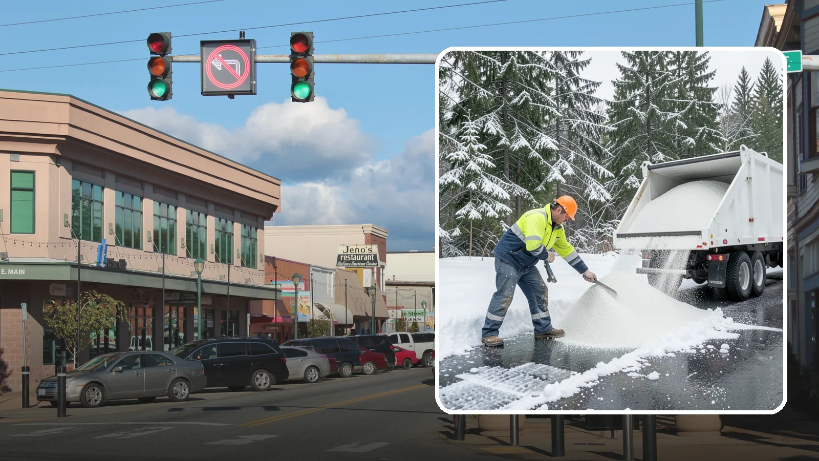 Bulk Salt Delivery in Monroe, Snohomish County, WA - Bulk salt delivery keeps your on-site supply stocked so crews never run short during a prolonged cold snap.