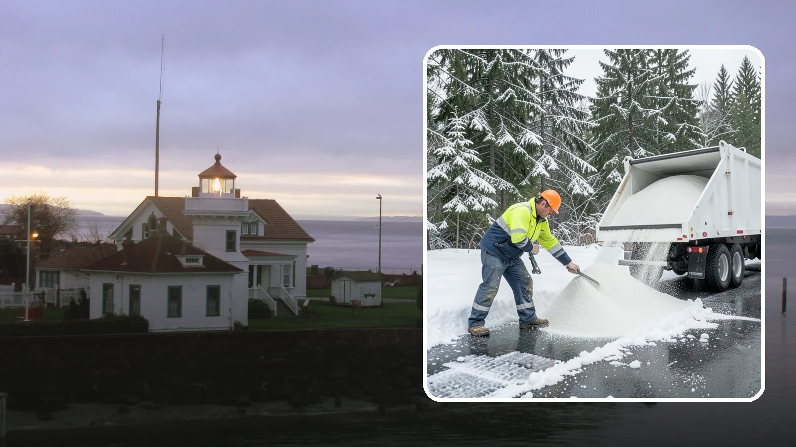Bulk Salt Delivery in Mukilteo, Snohomish County, WA - Bulk salt delivery keeps your on-site supply stocked so crews never run short during a prolonged cold snap.