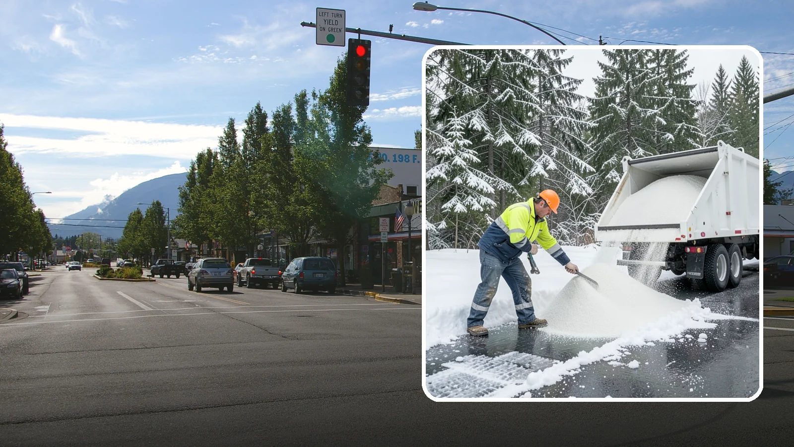 Bulk Salt Delivery in North Bend, King County, WA - Bulk salt delivery keeps your on-site supply stocked so crews never run short during a prolonged cold snap.