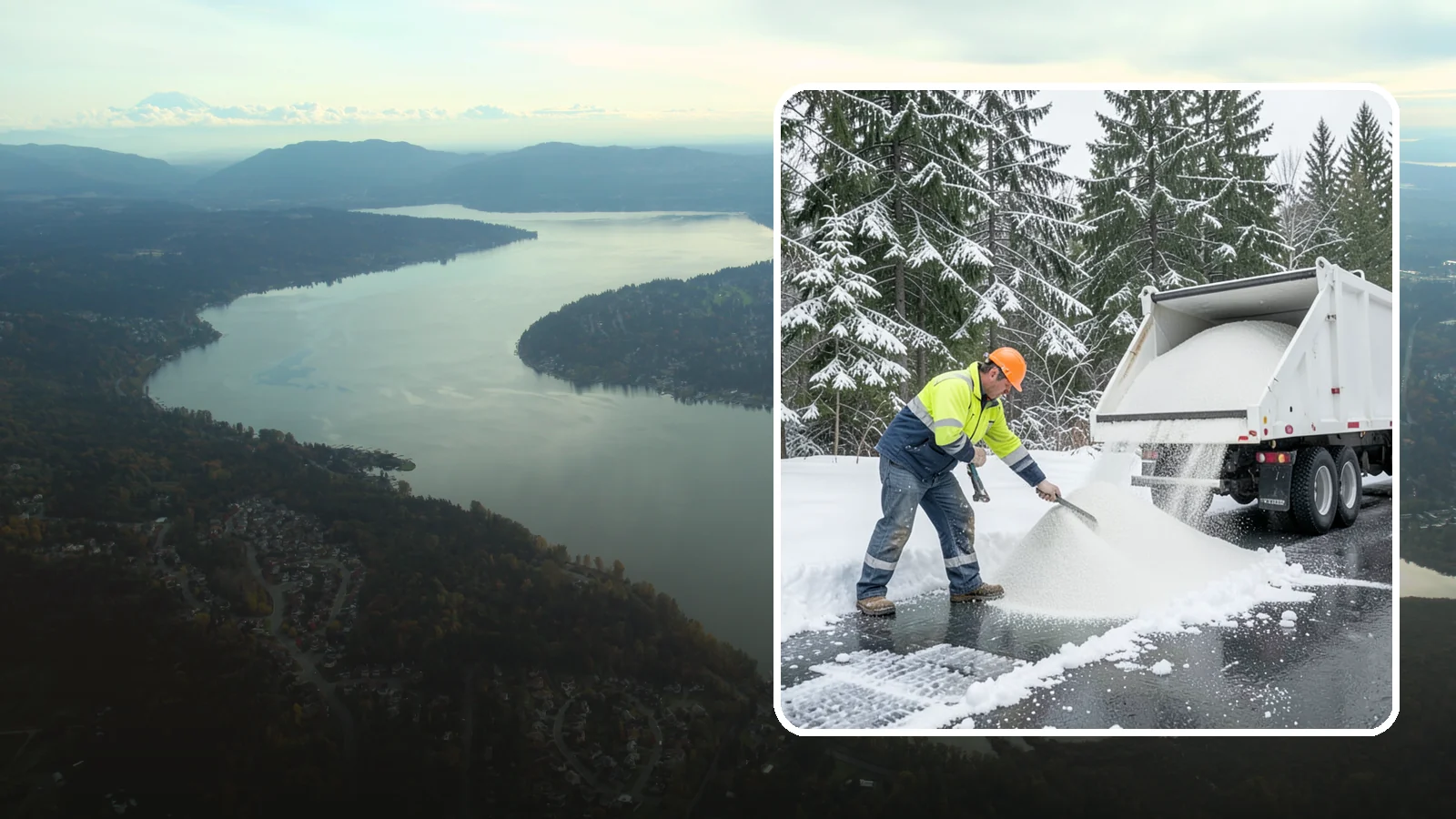 Bulk Salt Delivery in Sammamish, King County, WA - Bulk salt delivery keeps your on-site supply stocked so crews never run short during a prolonged cold snap.