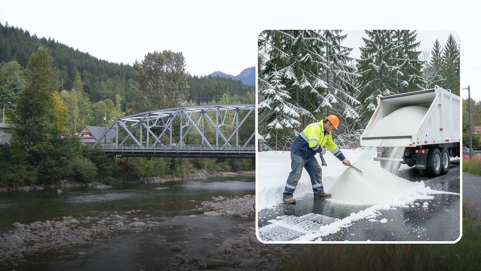 Bulk Salt Delivery in Skykomish, King County, WA - Bulk salt delivery keeps your on-site supply stocked so crews never run short during a prolonged cold snap.