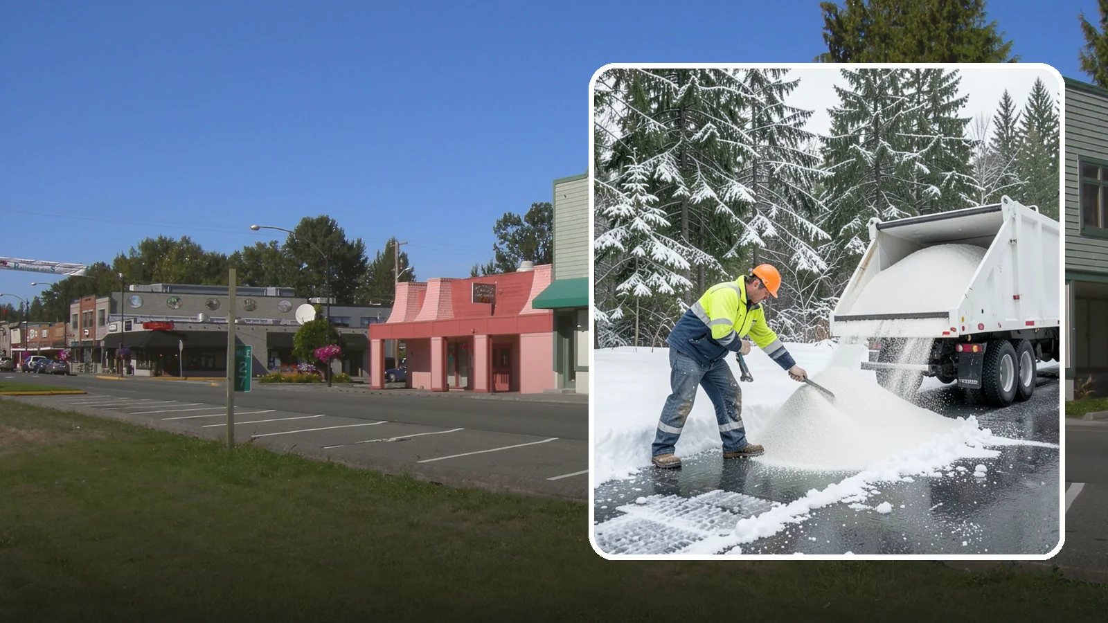 Bulk Salt Delivery in Snoqualmie, King County, WA - Bulk salt delivery keeps your on-site supply stocked so crews never run short during a prolonged cold snap.