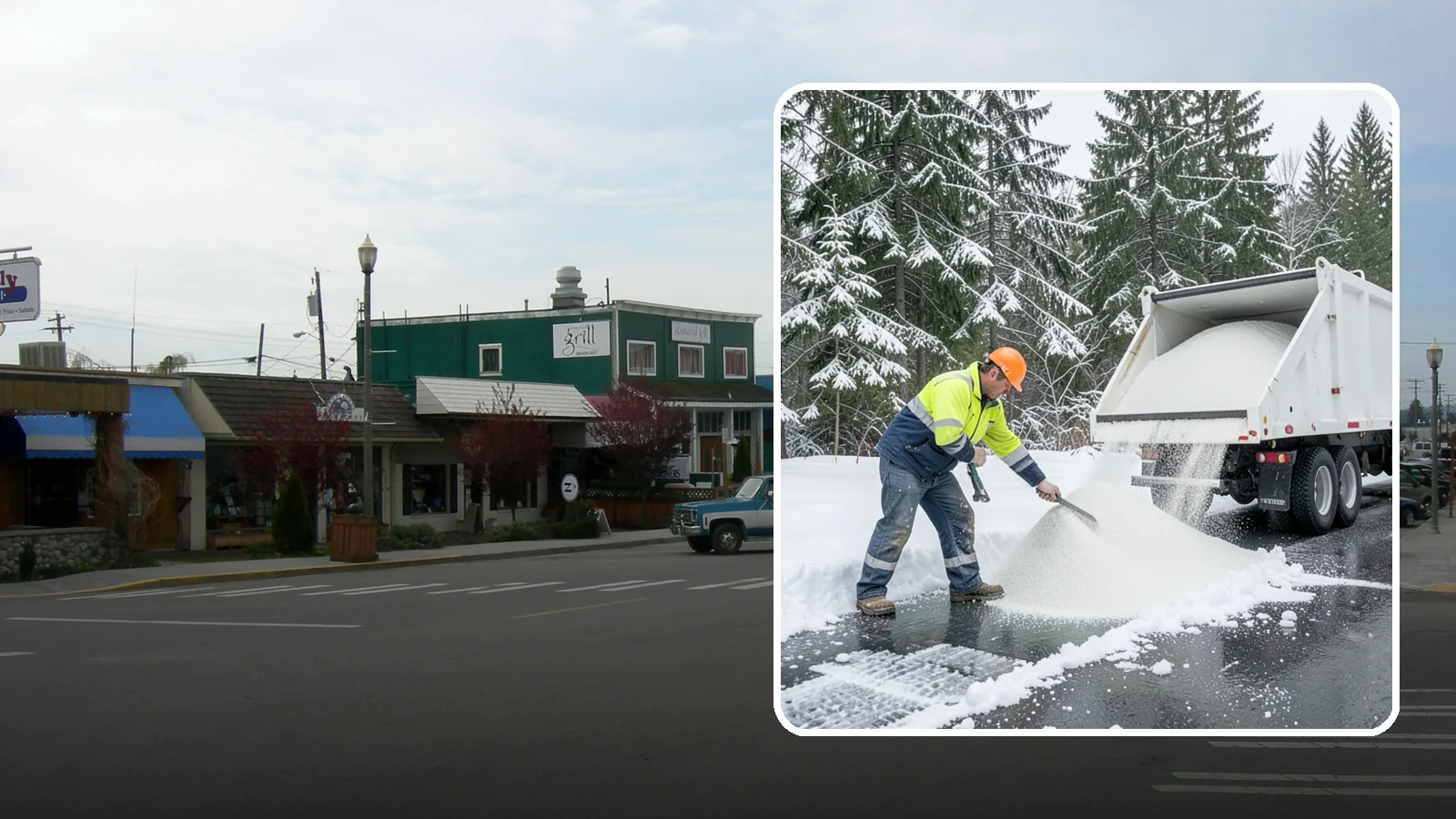 Bulk Salt Delivery in Stanwood, Snohomish County, WA - Bulk salt delivery keeps your on-site supply stocked so crews never run short during a prolonged cold snap.