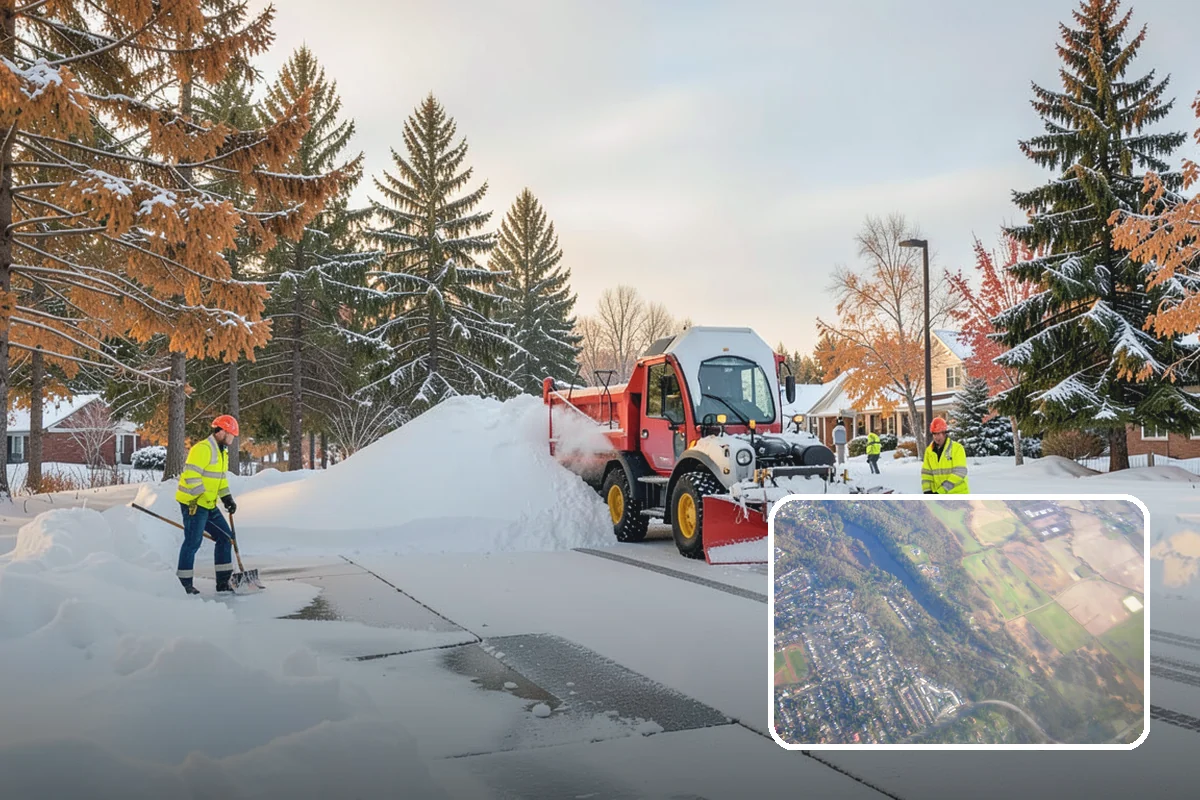 Bus Stop Clearing in Algona, King County, WA - Gives transit riders a safe path to board