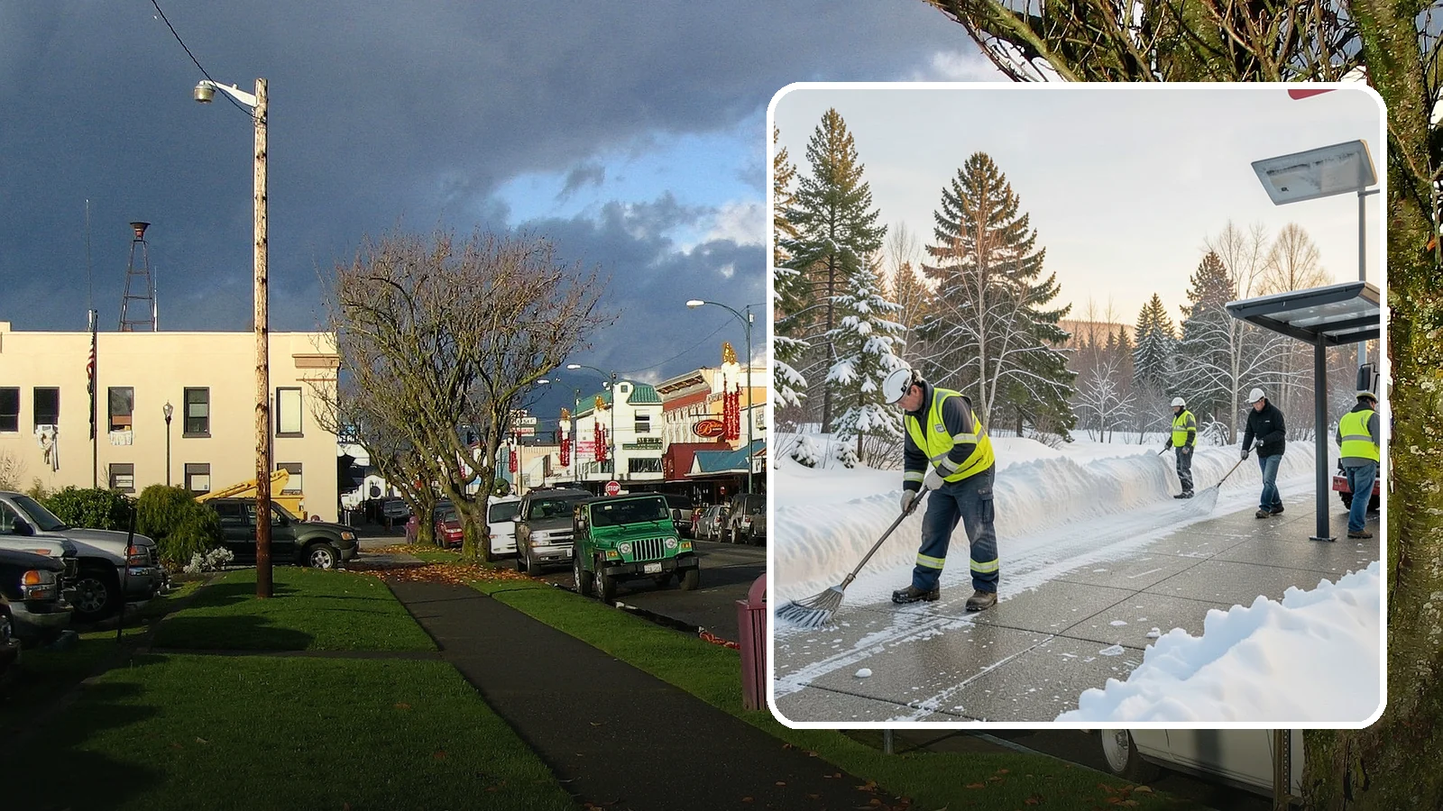 Bus Stop Clearing in Arlington, Snohomish County, WA - We clear bus stops, shelters, and boarding pads so transit riders board safely during Western Washington snow and ice.