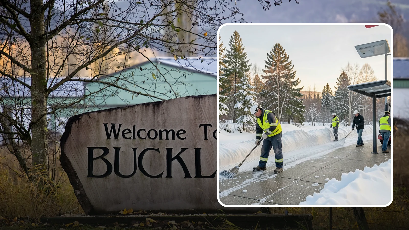Bus Stop Clearing in Buckley, Pierce County, WA - We clear bus stops, shelters, and boarding pads so transit riders board safely during Western Washington snow and ice.