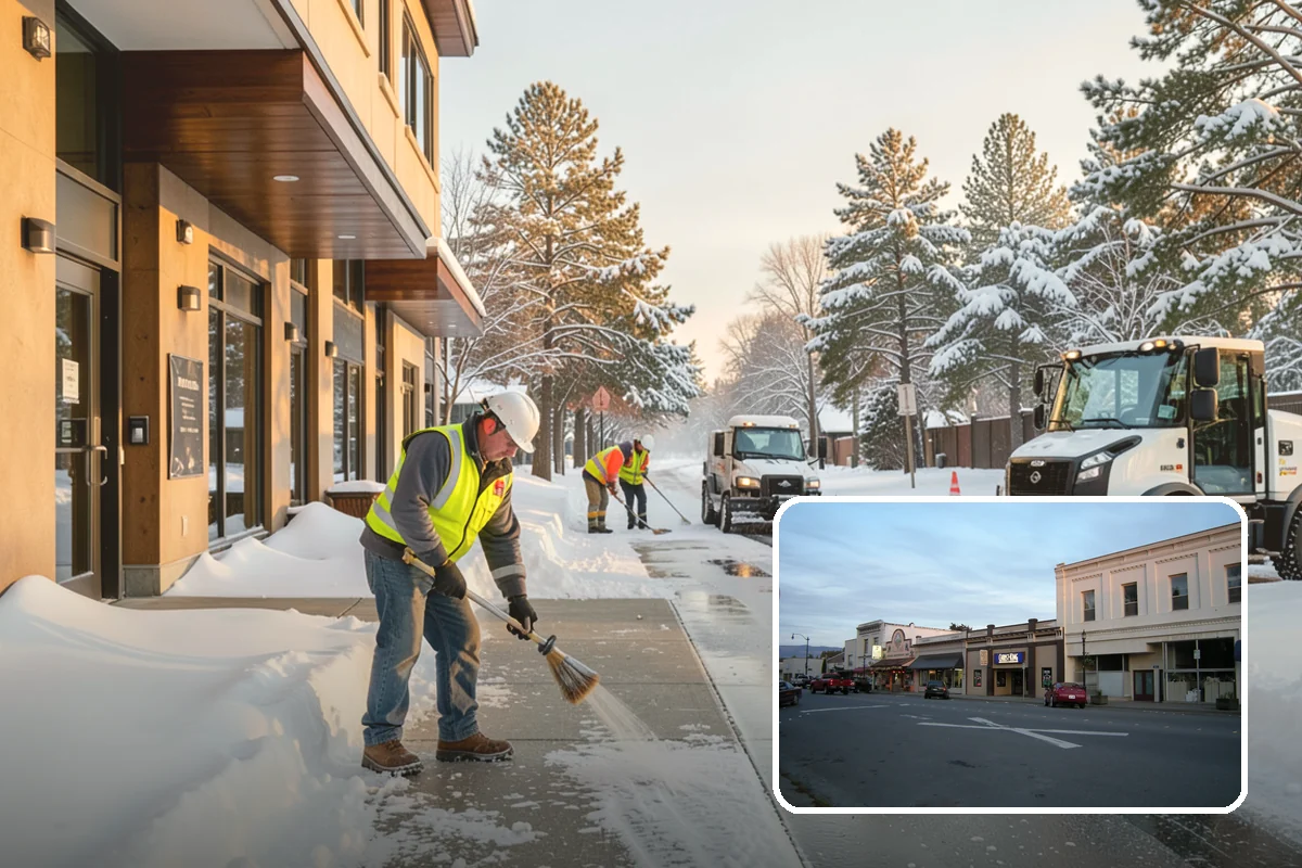 Bus Stop Clearing in Burlington, Skagit County, WA - Gives transit riders a safe path to board