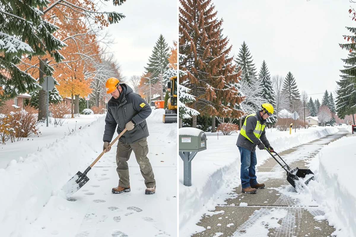 Bus Stop Clearing in Burlington, Skagit County, WA - Locate the shelter, boarding pad, and sidewalk tie-in
