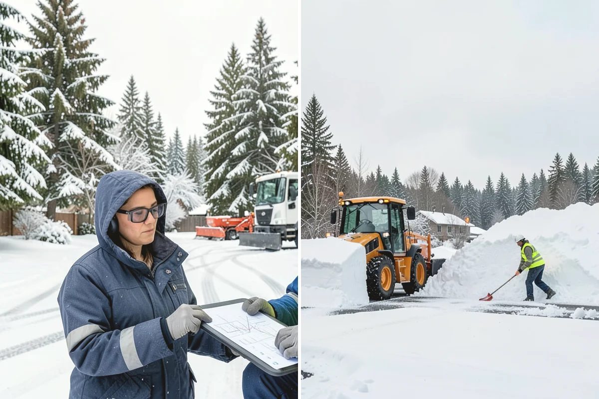 Bus Stop Clearing in Carnation, King County, WA - Locate the shelter, boarding pad, and sidewalk tie-in
