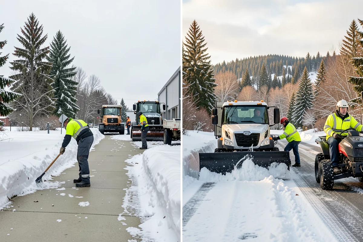 Bus Stop Clearing in Clyde Hill, King County, WA - Locate the shelter, boarding pad, and sidewalk tie-in