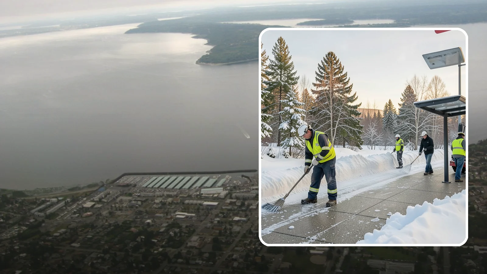 Bus Stop Clearing in Des Moines, King County, WA - We clear bus stops, shelters, and boarding pads so transit riders board safely during Western Washington snow and ice.