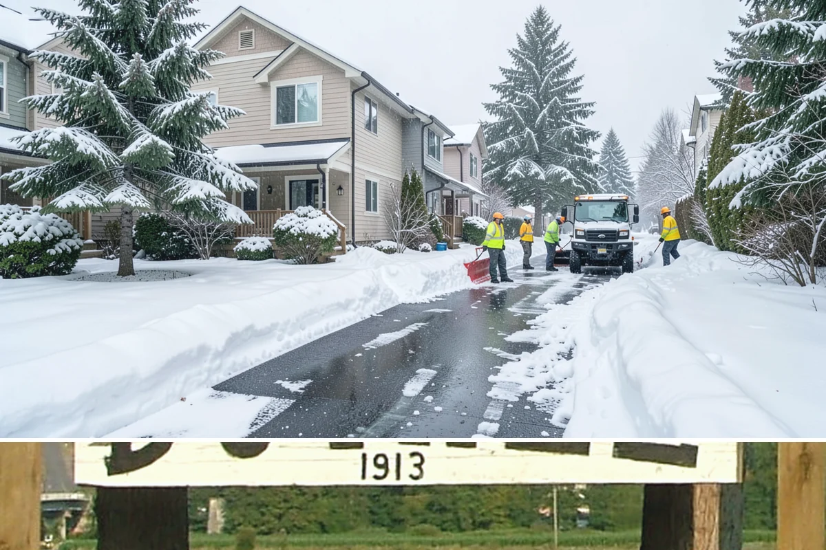 Bus Stop Clearing in Duvall, King County, WA - Prioritized before morning commute hours after any overnight snowfall in our winter season.