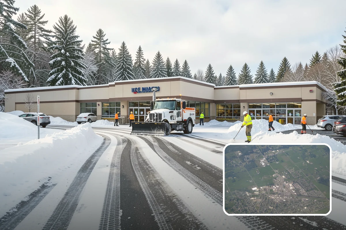 Bus Stop Clearing in Enumclaw, King County, WA - Gives transit riders a safe path to board