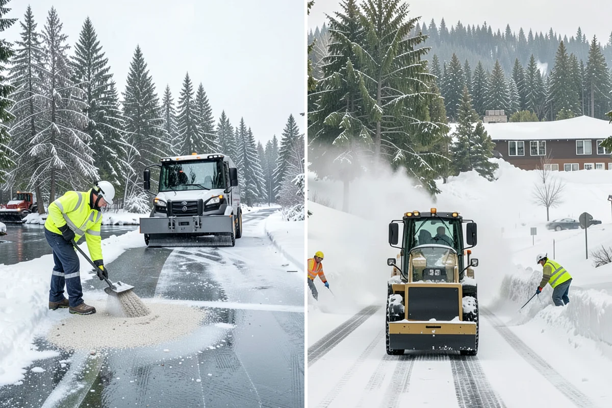 Bus Stop Clearing in Federal Way, King County, WA - Locate the shelter, boarding pad, and sidewalk tie-in