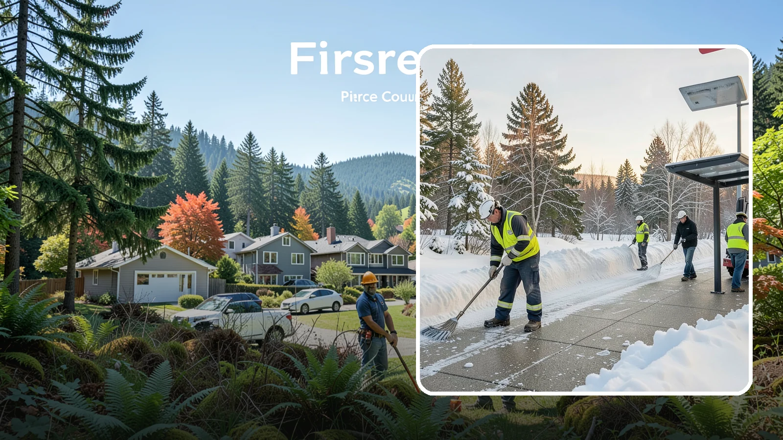 Bus Stop Clearing in Fircrest, Pierce County, WA - We clear bus stops, shelters, and boarding pads so transit riders board safely during Western Washington snow and ice.