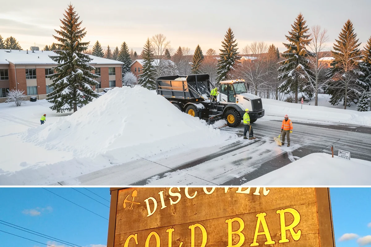 Bus Stop Clearing in Gold Bar, Snohomish County, WA - Prioritized before morning commute hours after any overnight snowfall in our winter season.