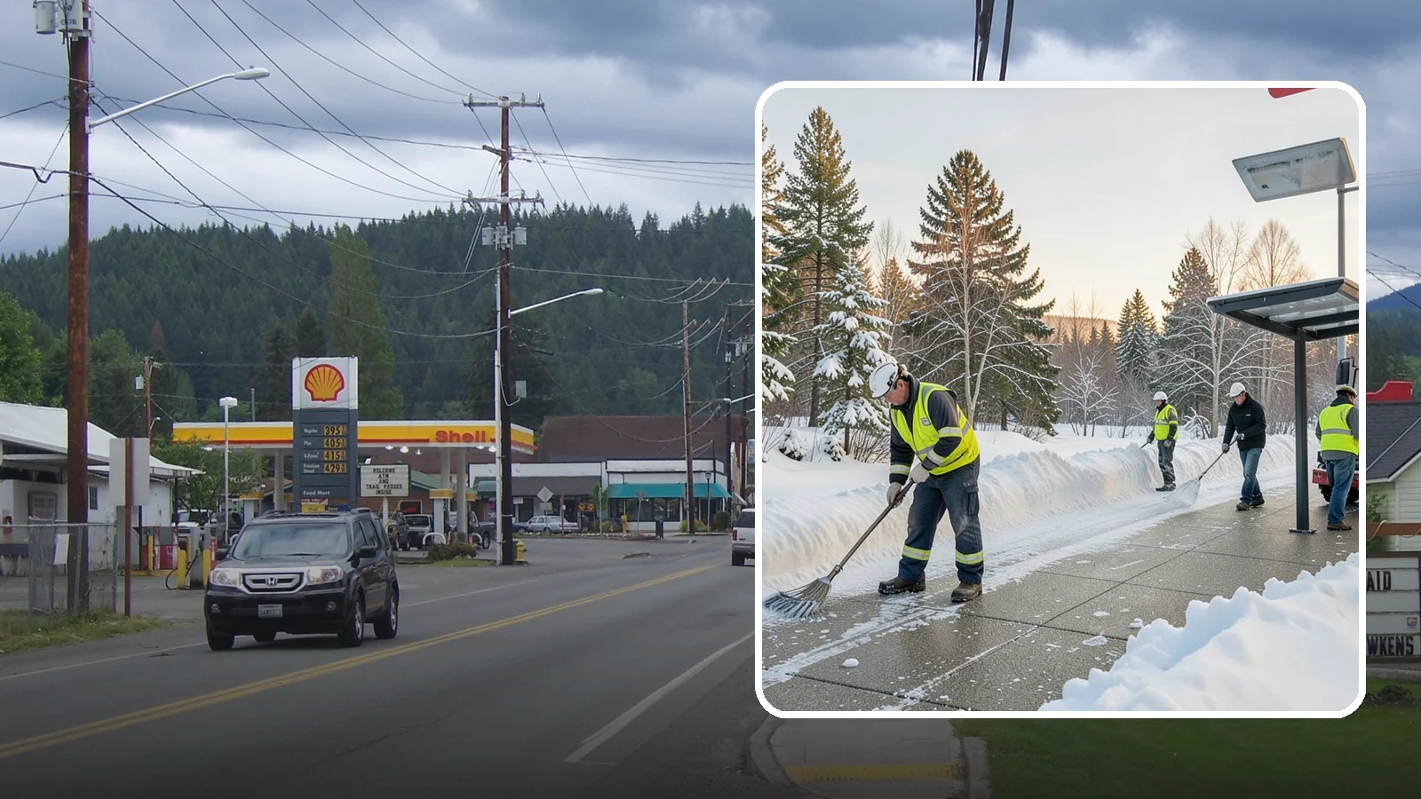 Bus Stop Clearing in Granite Falls, Snohomish County, WA - We clear bus stops, shelters, and boarding pads so transit riders board safely during Western Washington snow and ice.