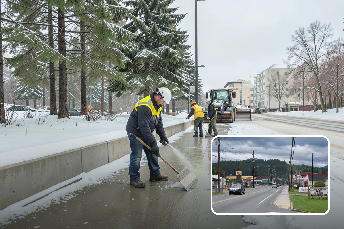 Bus Stop Clearing in Granite Falls, Snohomish County, WA - Gives transit riders a safe path to board