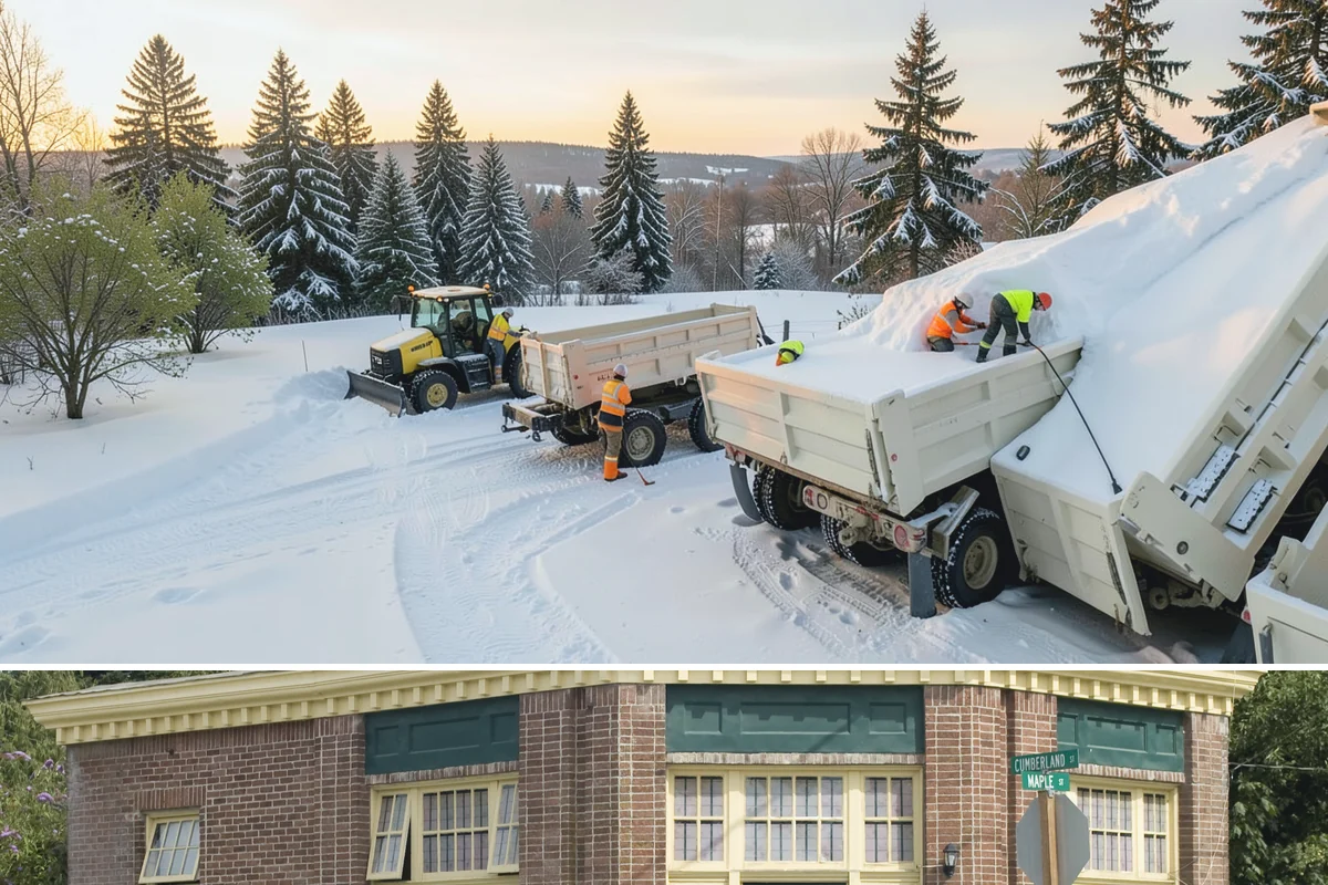 Bus Stop Clearing in Hamilton, Skagit County, WA - Prioritized before morning commute hours after any overnight snowfall in our winter season.