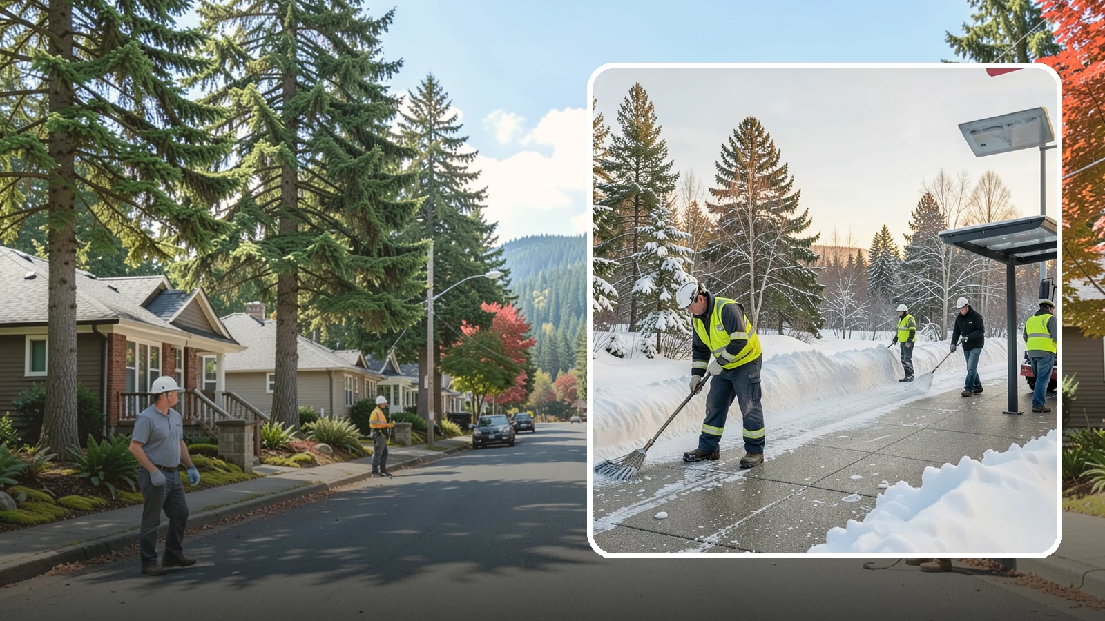 Bus Stop Clearing in Hunts Point, King County, WA - We clear bus stops, shelters, and boarding pads so transit riders board safely during Western Washington snow and ice.