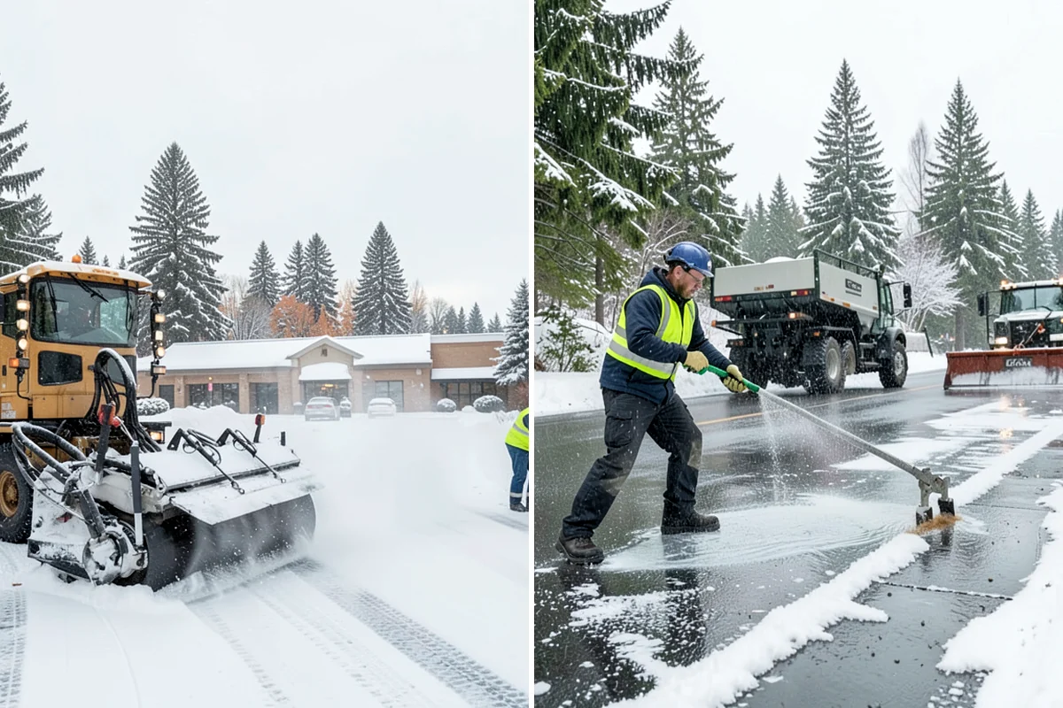 Bus Stop Clearing in Hunts Point, King County, WA - Locate the shelter, boarding pad, and sidewalk tie-in