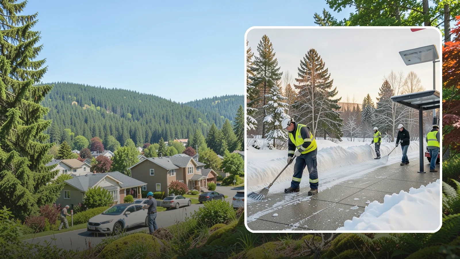 Bus Stop Clearing in Index, Snohomish County, WA - We clear bus stops, shelters, and boarding pads so transit riders board safely during Western Washington snow and ice.