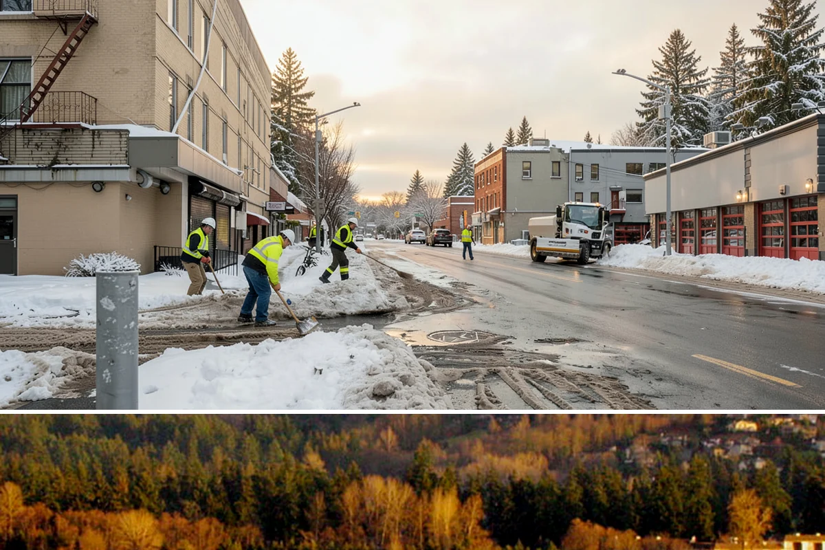 Bus Stop Clearing in Kenmore, King County, WA - Prioritized before morning commute hours after any overnight snowfall in our winter season.