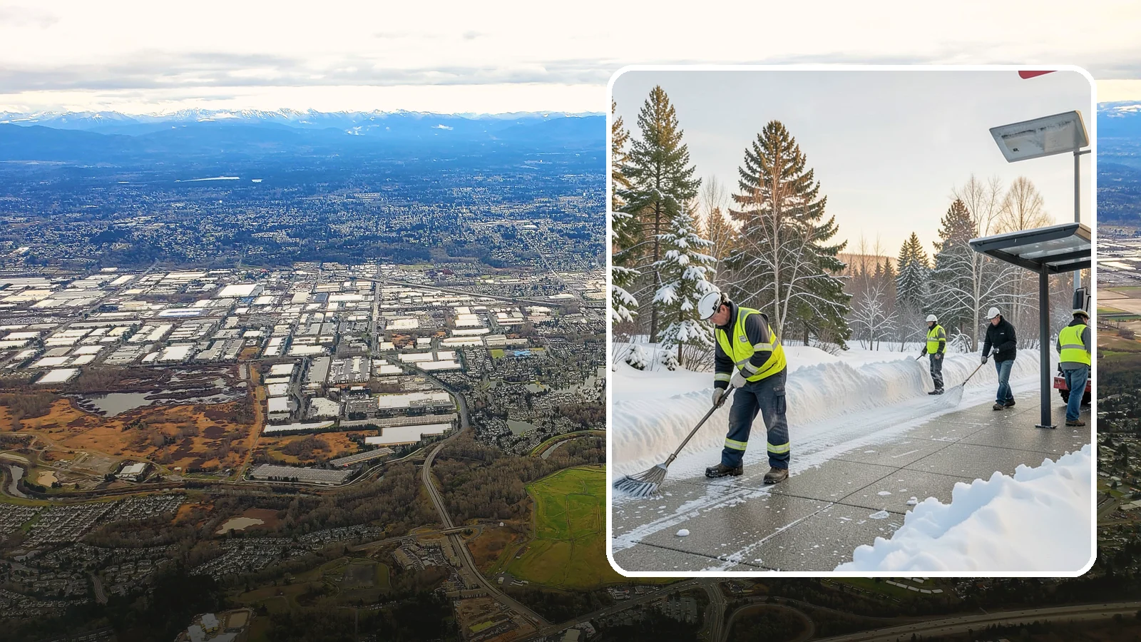 Bus Stop Clearing in Kent, King County, WA - We clear bus stops, shelters, and boarding pads so transit riders board safely during Western Washington snow and ice.