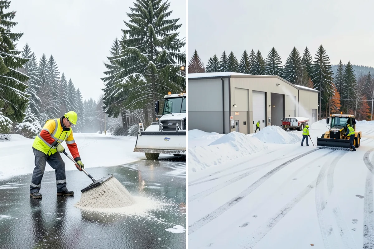 Bus Stop Clearing in Lake Forest Park, King County, WA - Locate the shelter, boarding pad, and sidewalk tie-in